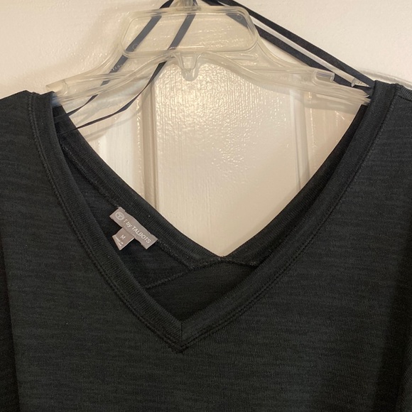 Black jumpsuit. Elastic waist, side pockets, V neck in front/ back, S/S, bow tie - Picture 4 of 10